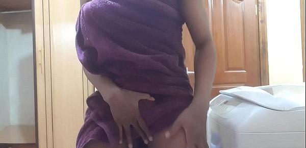 Indian Stepmom Hidden Camera After Shower Gets Horny (1)